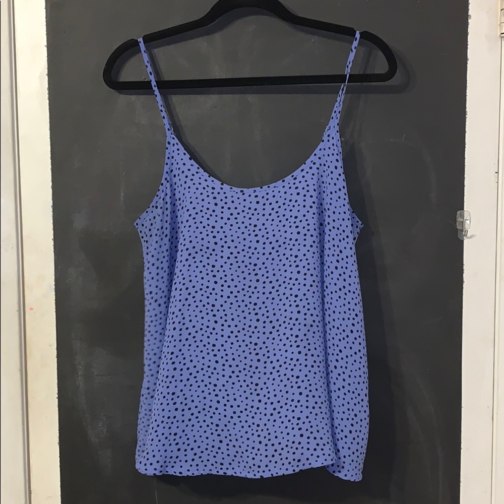 Blue Polka Dot Tank